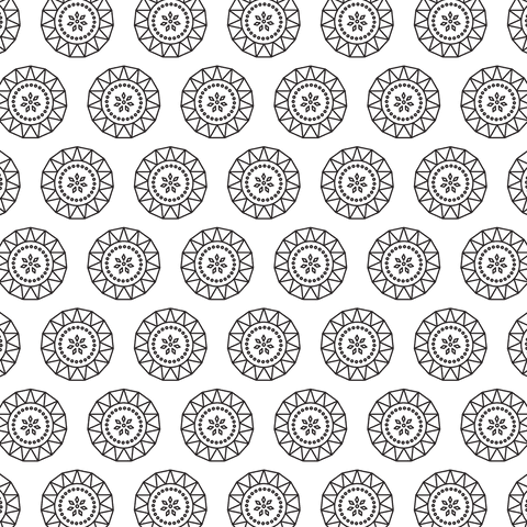 black vintage circles seamless pattern illustration transparent background - Download Free Stock Videos Pikwizard.com