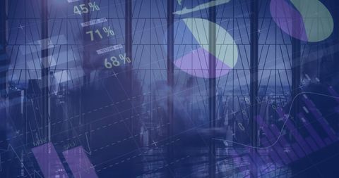 Abstract Financial Data And Cityscape Business Concept Papercut - Download Free Stock Images Pikwizard.com