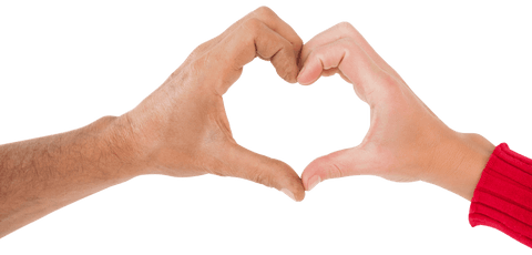 Transparent Couple Forming Heart Shape with Hands - Download Free Stock Videos Pikwizard.com