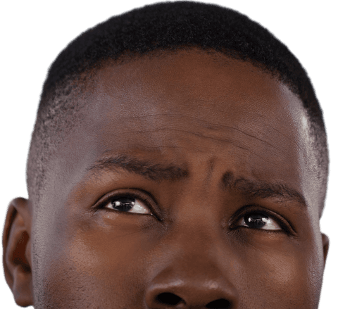 thoughtful african american man isolated transparent background - Download Free Stock Videos Pikwizard.com