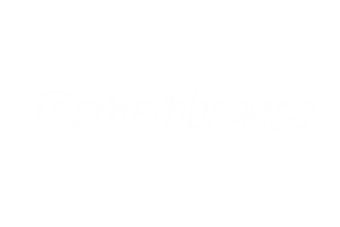 Remembrance text design on transparent background vector graphic