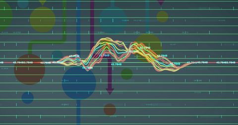Colorful Data Analytics with Charts and Graphs on Digital Interface - Download Free Stock Images Pikwizard.com