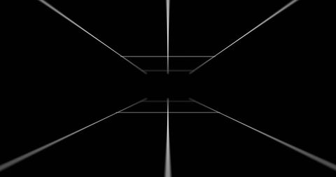 Abstract White Lines on Black Background