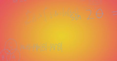 Mathematical Equations on Gradient Background
