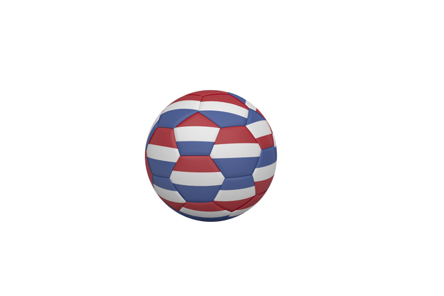 Red, White, Blue Transparent Background Soccer Ball Design - Download Free Stock Videos Pikwizard.com