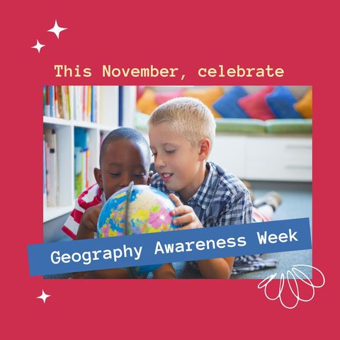 joyful exploration during geography awareness week - Download Free Stock Templates Pikwizard.com