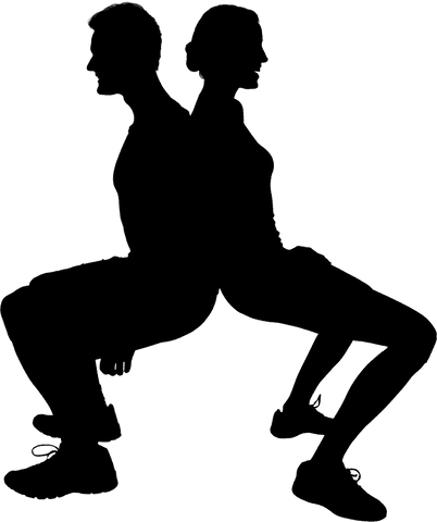 transparent silhouette of couple exercising - Download Free Stock Videos Pikwizard.com