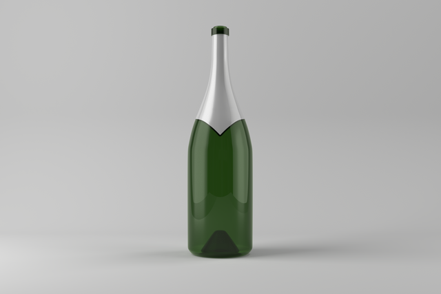 Transparent Champagne Bottle Illustration on Clear Background - Download Free Stock Videos Pikwizard.com