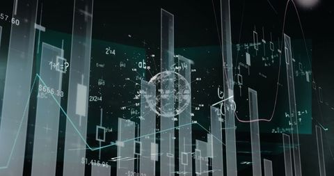 Digital Financial Analysis with Global Connections - Download Free Stock Images Pikwizard.com