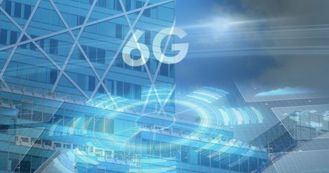 6g technology concept with futuristic interfaces - Download Free Stock Images Pikwizard.com