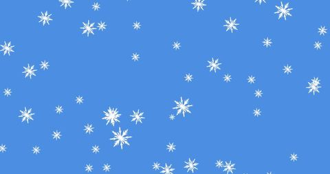 Falling Snowflakes on Blue Sky Background - Download Free Stock Images Pikwizard.com