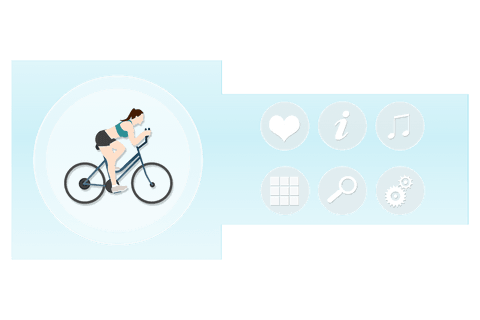 transparent bicycle rider with icon set in circular symbols - Download Free Stock Videos Pikwizard.com