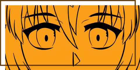 stylized anime face with wide eyes and transparent background - Download Free Stock Videos Pikwizard.com