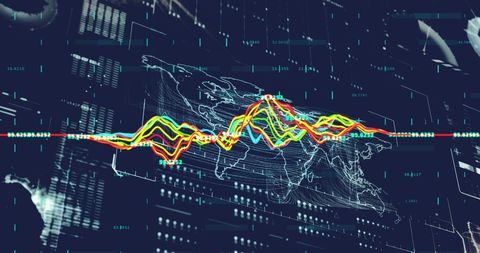 Global Financial Data Analysis with Futuristic Graphs - Download Free Stock Images Pikwizard.com