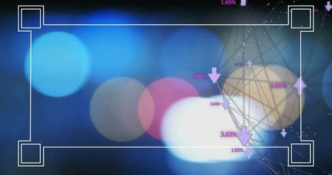 Futuristic Data Network with Abstract Light Patterns