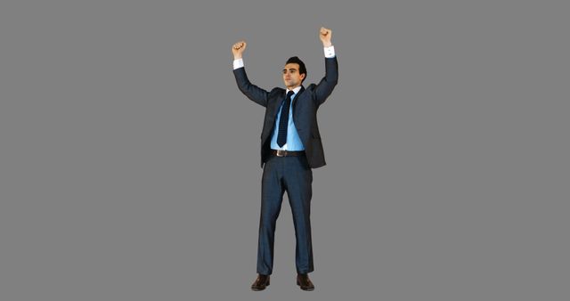 Joyful Young Professional Celebrating Achievement - Download Free Stock Images Pikwizard.com