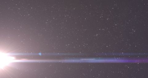 Stars Twinkling in Vast Night Sky with Bright flare - Download Free Stock Images Pikwizard.com