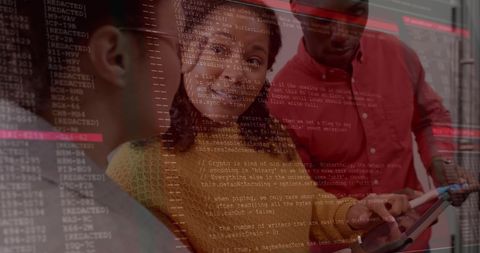 Team Discussing Financial Data: Modern Business Analysis