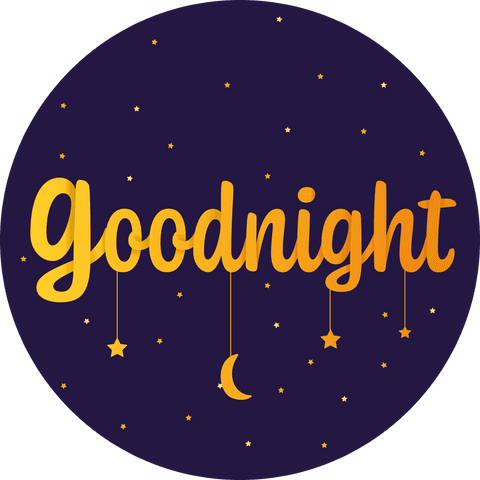 goodnight text with stars and moon on transparent background - Download Free Stock Videos Pikwizard.com