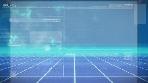 Futuristic Digital Interface Network Technology Animation