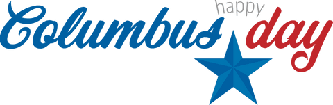 Happy Columbus Day Greeting With American Colors and Star - Download Free Stock Videos Pikwizard.com