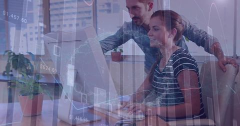 Collaboration on financial analysis with digital interface