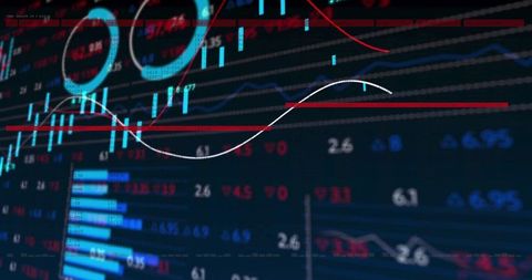 Stock Market Data Display on Trading Desk