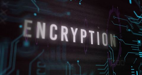 Data Encryption with Digital Circuitry Abstract Background - Download Free Stock Images Pikwizard.com