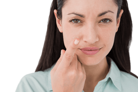 woman holding contact lens on transparent background - Download Free Stock Videos Pikwizard.com