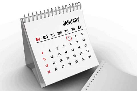 transparent background 1 january desk calendar illustration - Download Free Stock Videos Pikwizard.com
