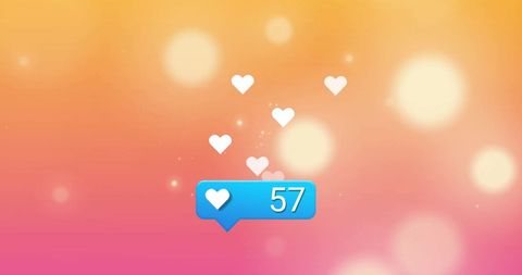 Social Media Engagement Icon on Vibrant Background - Download Free Stock Images Pikwizard.com