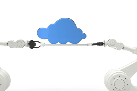 robotic arms collaborating on digital cloud design transparent - Download Free Stock Videos Pikwizard.com