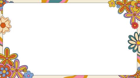 retro floral border with transparent background space - Download Free Stock Videos Pikwizard.com