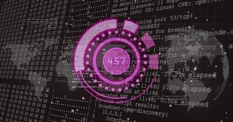 Abstract Digital World with Data Encryption Interface - Download Free Stock Images Pikwizard.com