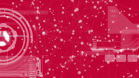 Abstract Digital Network and Data Processing Background