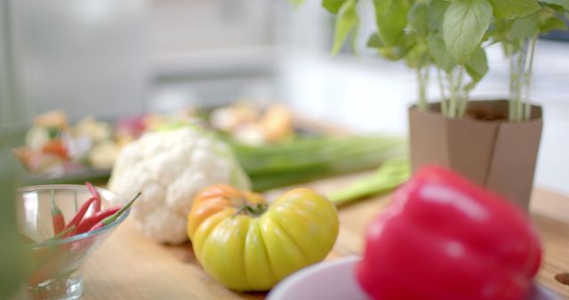 Fresh Organic Vegetables on Kitchen Counter - Download Free Stock Images Pikwizard.com