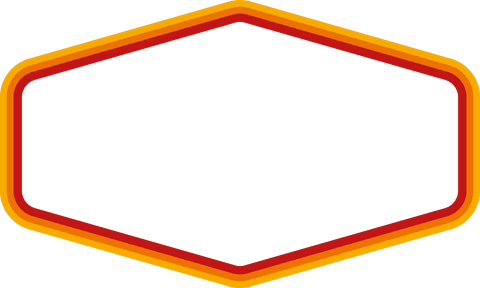 hexagonal orange red frame with copy space on transparent background - Download Free Stock Videos Pikwizard.com