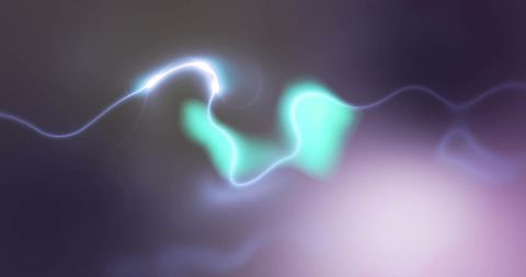 Abstract Illuminating Light Streaks on Dark Background