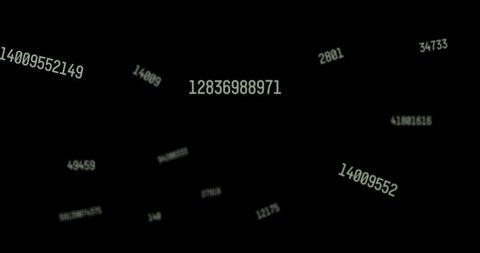 Floating Numbers Over Spinning 3D Brain Model - Download Free Stock Images Pikwizard.com