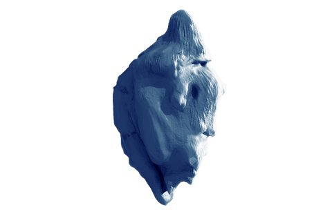 abstract blue rock formation transparent background - Download Free Stock Videos Pikwizard.com