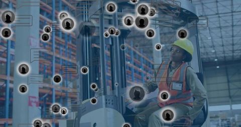 Id badge tracking in smart warehouse environment