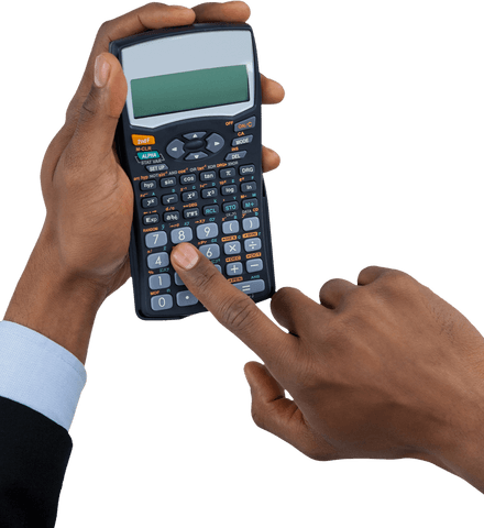 Businessman Hands Using Scientific Calculator Transparent Background - Download Free Stock Videos Pikwizard.com