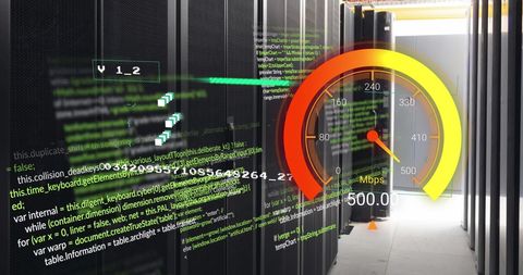 high-speed data processing server room - Download Free Stock Images Pikwizard.com
