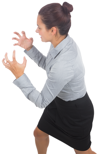 Furious Businesswoman in Professional Attire Isolated on Transparent Background - Download Free Stock Videos Pikwizard.com