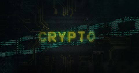 Digital Security: Cryptocurrency Concept with Microprocessor and Code - Download Free Stock Images Pikwizard.com