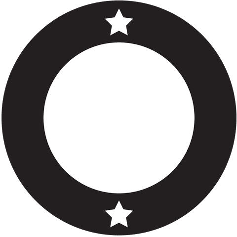 Black and White Circle with Stars on Transparent Background - Download Free Stock Videos Pikwizard.com