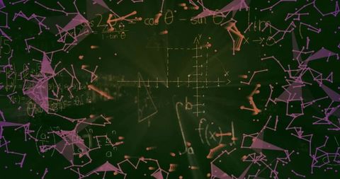 Digital Visualization of Mathematical Formulas and Abstract Geometric Network