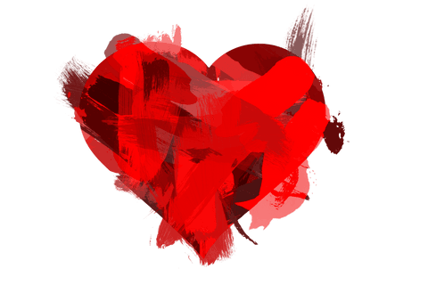 Artistic Red Heart Illustration on Transparent Background - Download Free Stock Videos Pikwizard.com