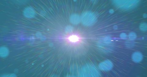 Dynamic Light Spots Moving in Dark Abstract Background