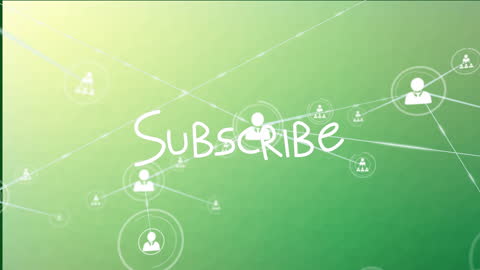 Digital Network Subscribe Concept on Green Background